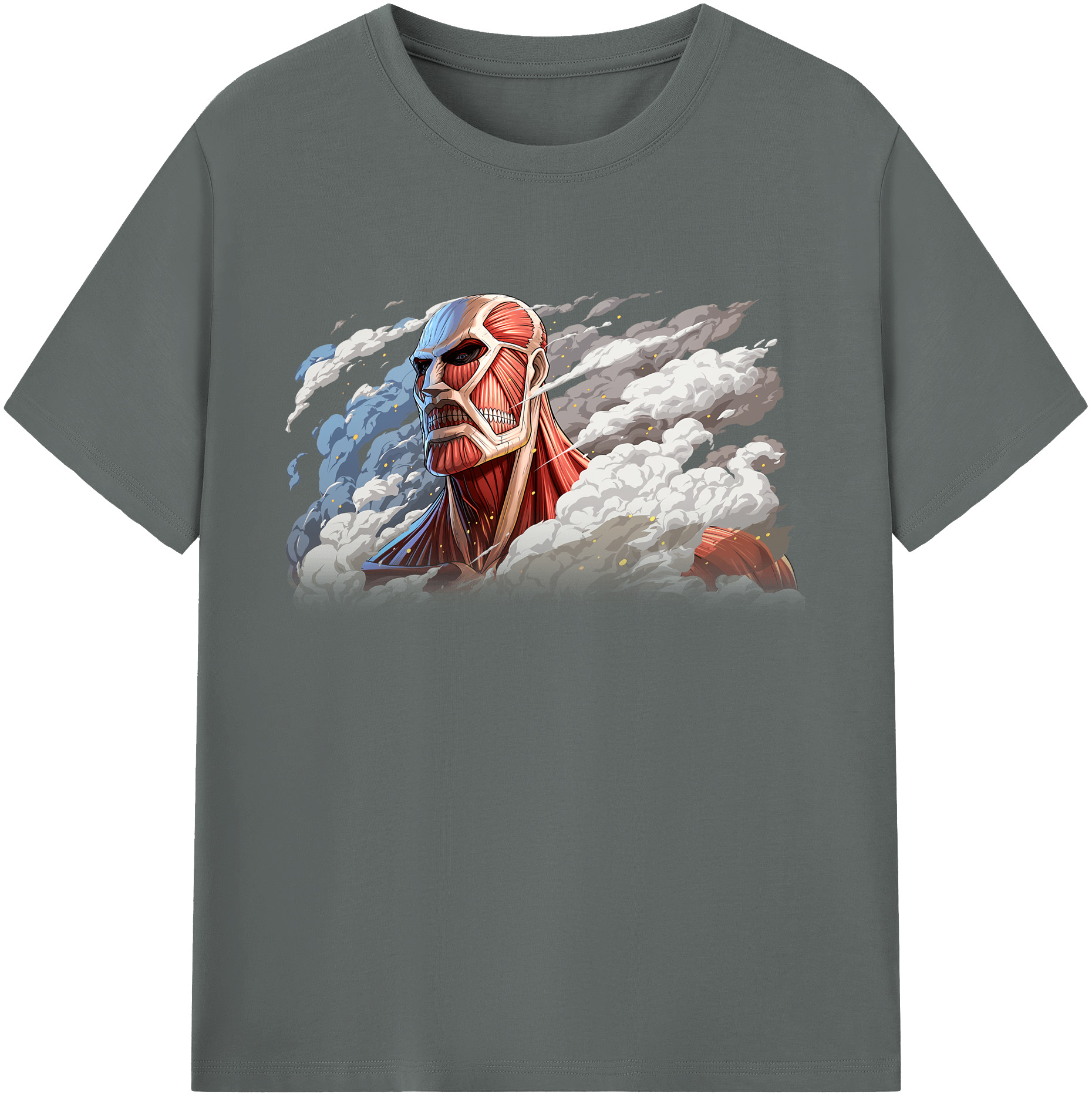 （画像用） 進撃の巨人 Attack on Titan 綿100％ メンズ半袖Tシャツ｜肌触りやわらか＆通気性